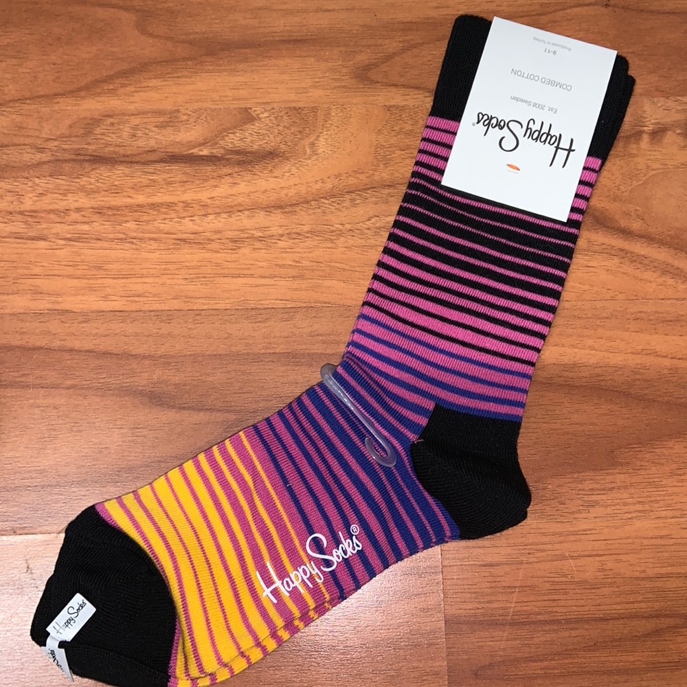 NWT Happy Socks Combed Cotton Socks